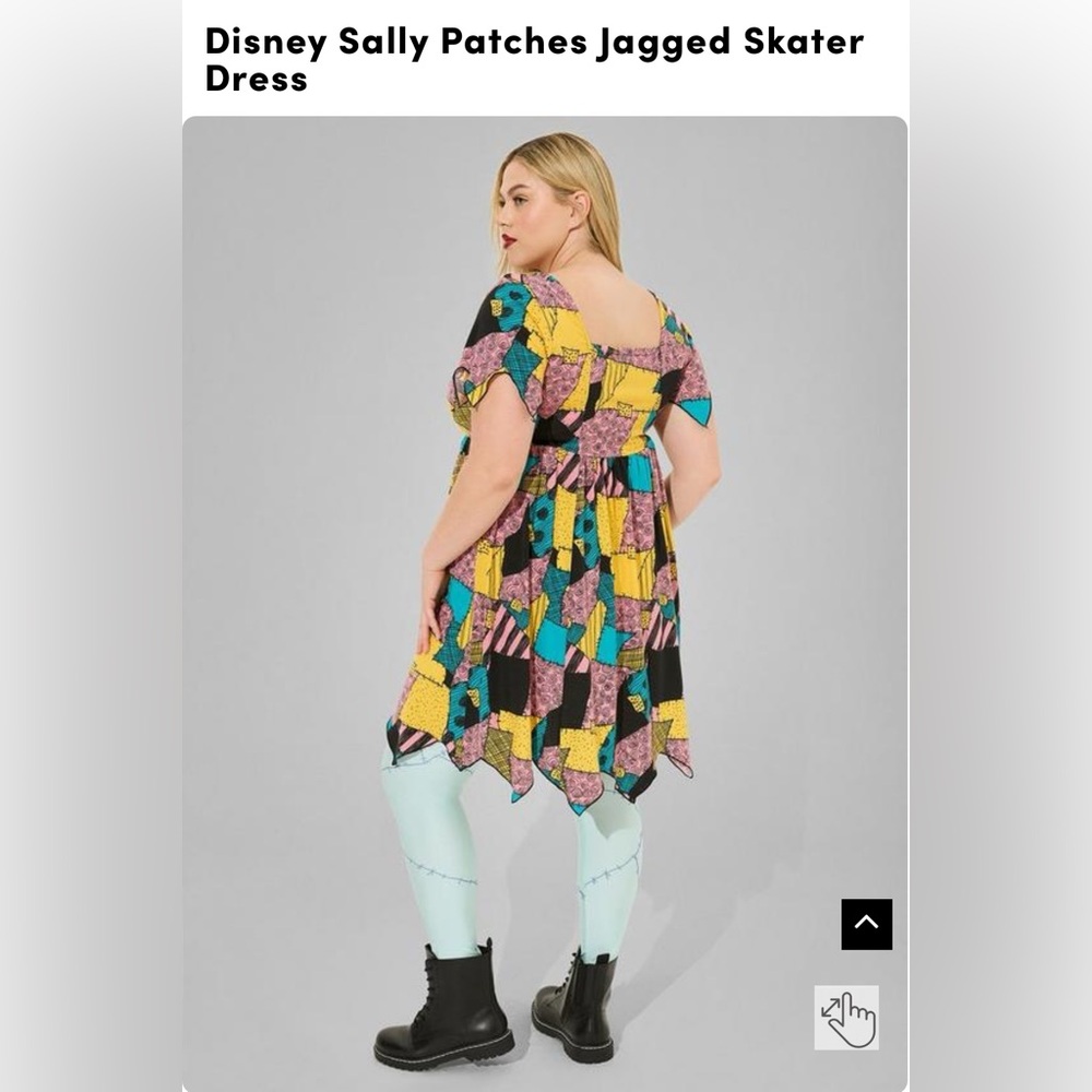 Torrid Disney Sally Patches Dress w/ leggings - Picture 3 of 8